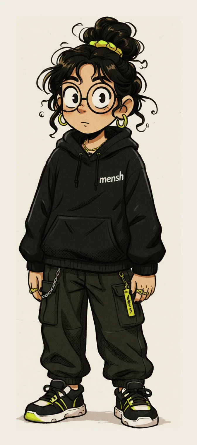 A generated character in a neutral standing pose, front view